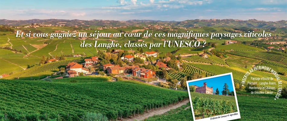 Gagnez un sjour magnifique au cour des Langhe